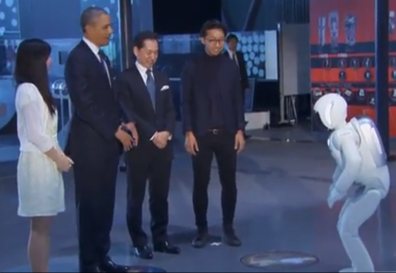 Barack Obama meets Asimo